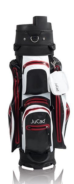 JuCad Manager Dry cart bag, negro/blanco/rojo