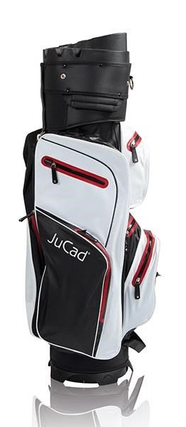 JuCad Manager Dry cart bag, negro/blanco/rojo