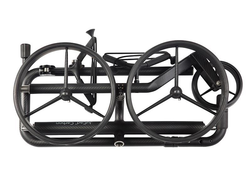 JuCad Carbon Travel Nero SV 2.0 carrito eléctrico, negro
