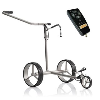 JuStar Silver 1.0 carrito eléctrico con mando a distancia, plateado