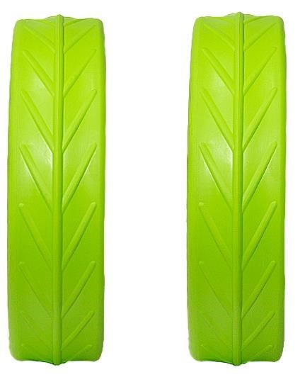 JuCad Tyres for Rear Wheels (2 neumáticos para ruedas traseras JuCad), verde