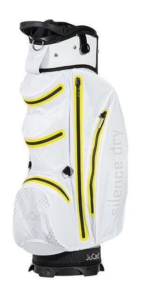 JuCad Silence Dry cart bag, blanco/amarillo