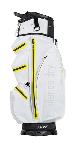 JuCad Silence Dry cart bag, blanco/amarillo