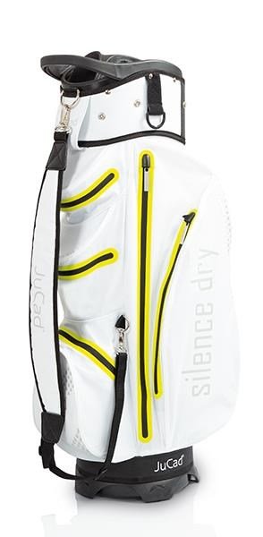 JuCad Silence Dry cart bag, blanco/amarillo