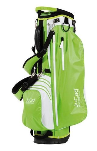 JuCad Waterproof 2in1 stand bag, verde/blanco
