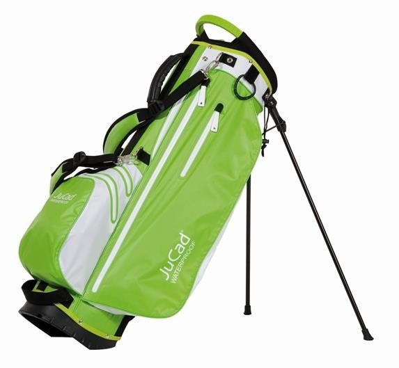 JuCad Waterproof 2in1 stand bag, verde/blanco
