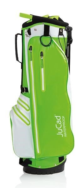 JuCad Waterproof 2in1 stand bag, verde/blanco