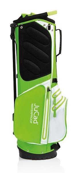 JuCad Waterproof 2in1 stand bag, verde/blanco