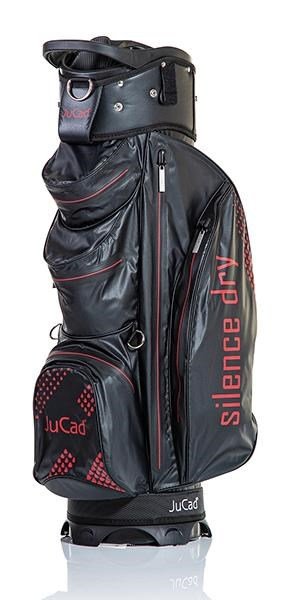 JuCad Silence Dry cart bag, negro/rojo