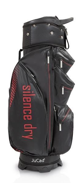 JuCad Silence Dry cart bag, negro/rojo
