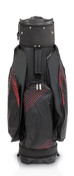 JuCad Silence Dry cart bag, negro/rojo