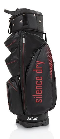 JuCad Silence Dry cart bag, negro/rojo