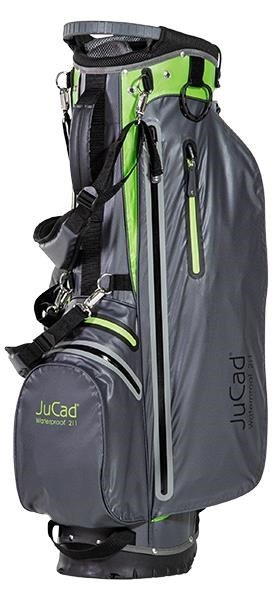 JuCad Waterproof 2in1 stand bag, gris/verde