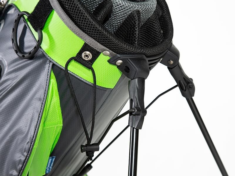 JuCad Waterproof 2in1 stand bag, gris/verde