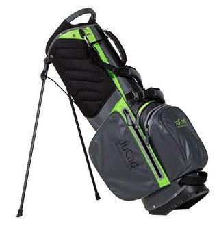 JuCad Waterproof 2in1 stand bag, gris/verde