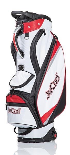 JuCad Bag To Roll cart bag, negro/blanco/rojo