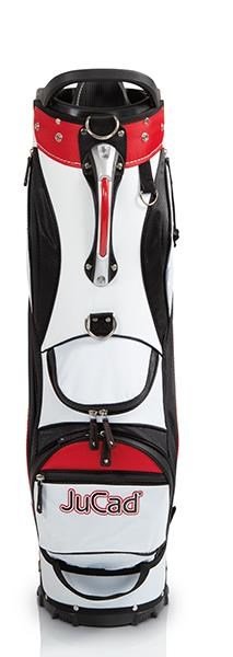 JuCad Bag To Roll cart bag, negro/blanco/rojo