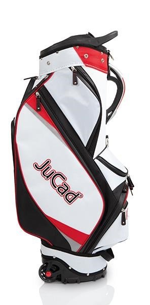 JuCad Bag To Roll cart bag, negro/blanco/rojo