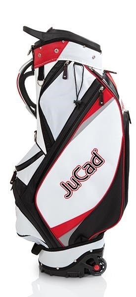JuCad Bag To Roll cart bag, negro/blanco/rojo