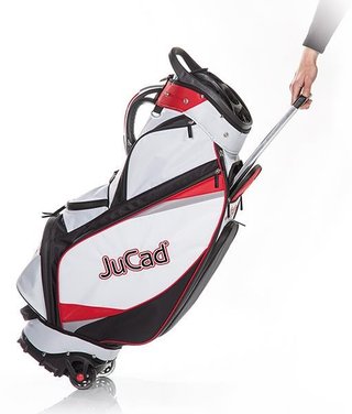 JuCad Bag To Roll cart bag, negro/blanco/rojo