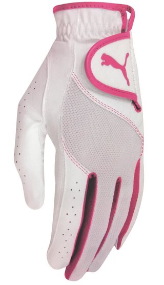 Puma Golf Puma Sport Performance guante de golf para mujer, blanco/frambuesa