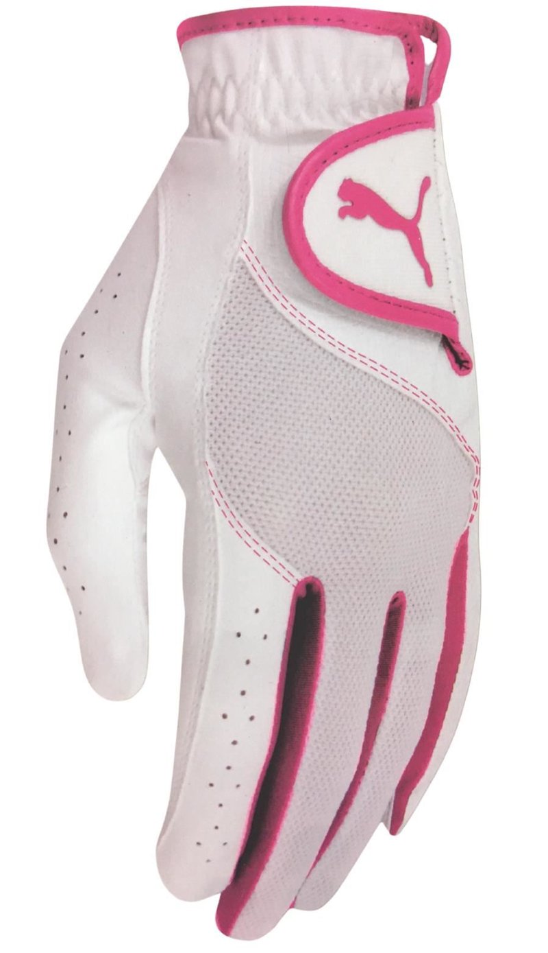 Puma Golf Puma Sport Performance guante de golf para mujer, blanco/frambuesa
