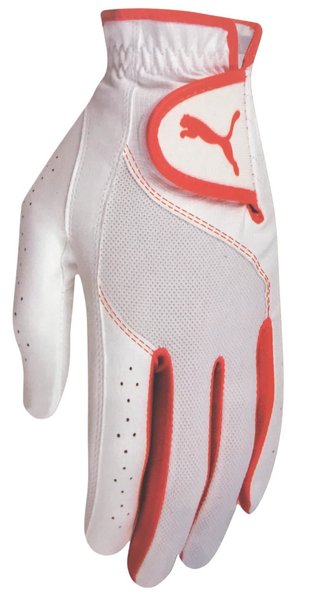 Puma Golf Puma Sport Performance guante de golf junior, blanco/naranja vibrante