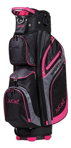 JuCad Sporty cart bag, negro/rosa