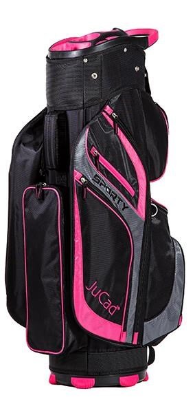 JuCad Sporty cart bag, negro/rosa