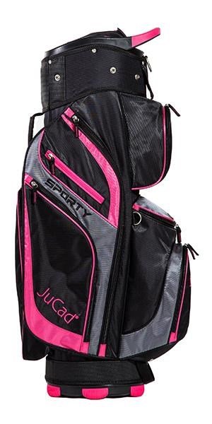 JuCad Sporty cart bag, negro/rosa