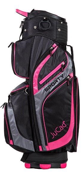 JuCad Sporty cart bag, negro/rosa
