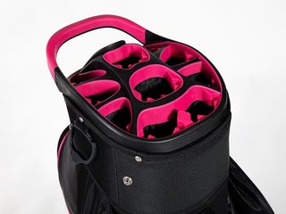 JuCad Sporty cart bag, negro/rosa
