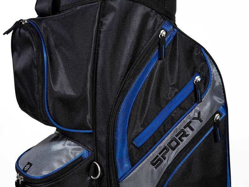 JuCad Sporty cart bag, negro/azul