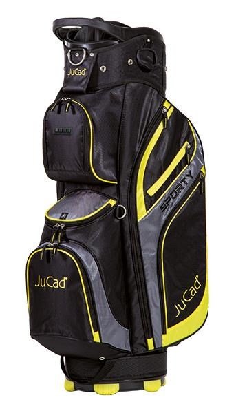 JuCad Sporty cart bag, negro/amarillo