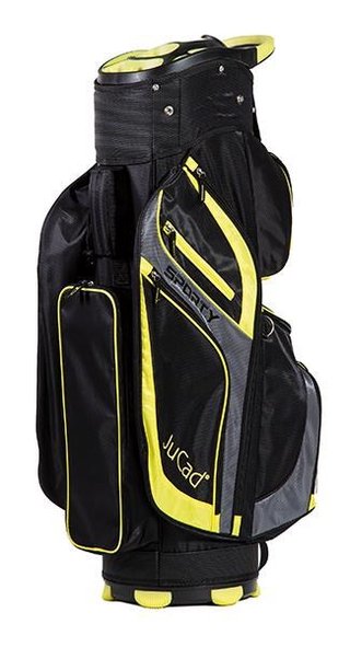 JuCad Sporty cart bag, negro/amarillo