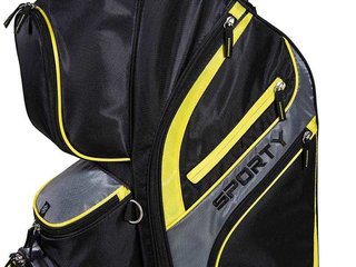 JuCad Sporty cart bag, negro/amarillo