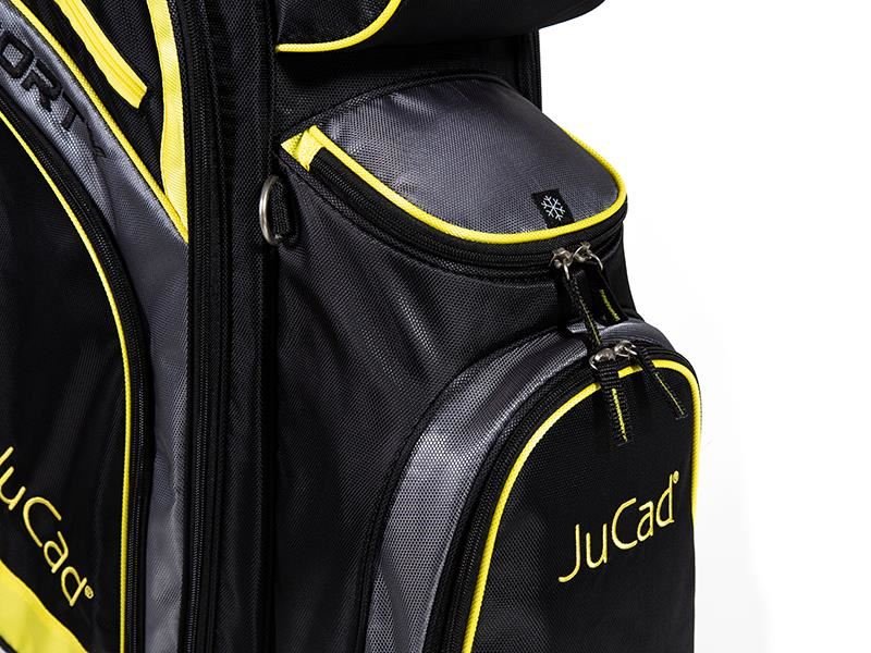 JuCad Sporty cart bag, negro/amarillo