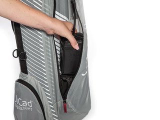 JuCad Superlight stand bag, gris/blanco
