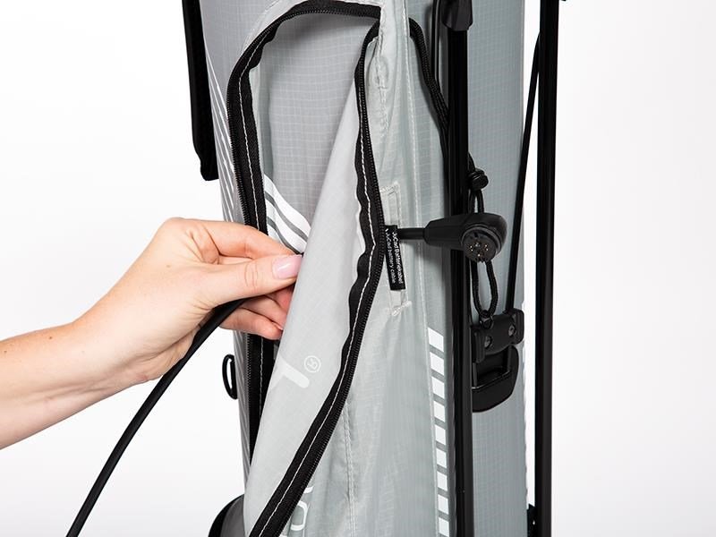 JuCad Superlight stand bag, gris/blanco