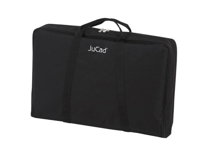 JuCad Carbon Shine carrito manual de 3 ruedas, negro brillante + bolsa de transporte JTT
