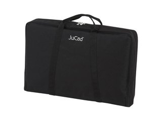 JuCad Carbon Shine carrito manual de 3 ruedas, negro brillante + bolsa de transporte JTT