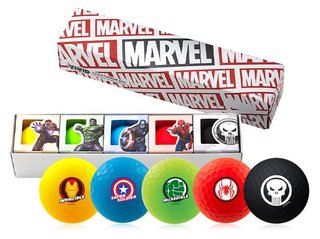 Volvik VIVID MARVEL CHARACTERS pelotas de golf, mix de colores