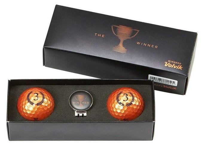 Volvik CHAMPION Box BRONZE pelotas de golf, bronce