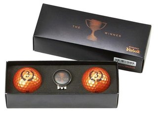 Volvik CHAMPION Box BRONZE pelotas de golf, bronce