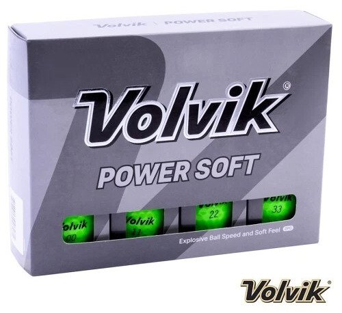 Volvik POWER Soft bolas de golf (12balls), verdes
