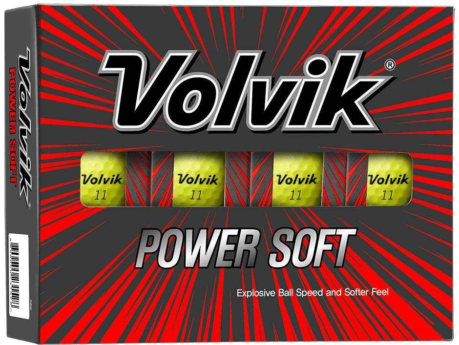 Volvik POWER Soft pelotas de golf, amarillas