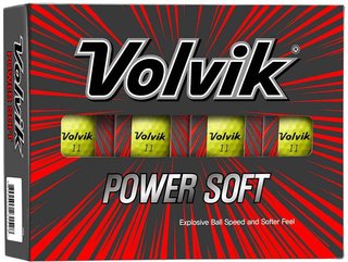 Volvik POWER Soft pelotas de golf, amarillas