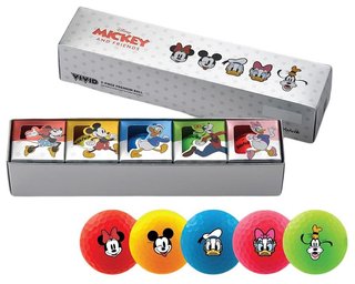 Volvik VIVID DISNEY MICKEY and friends pelotas de golf, mix de colores