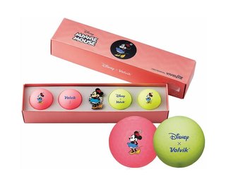 Volvik VIVID Lite DISNEY MINNIE MOUSE pelotas de golf, mix de colores