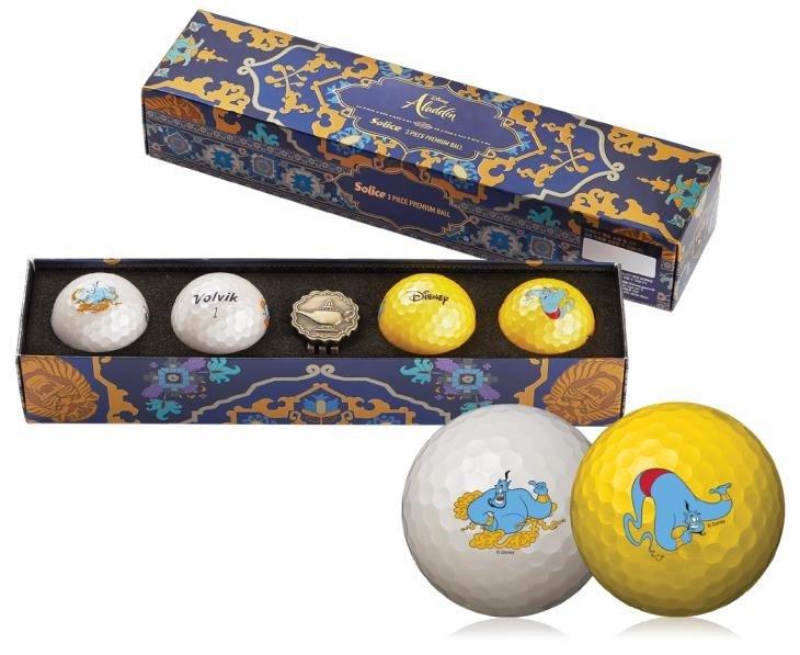 Volvik SOLICE DISNEY ALADDIN pelotas de golf, mix de colores
